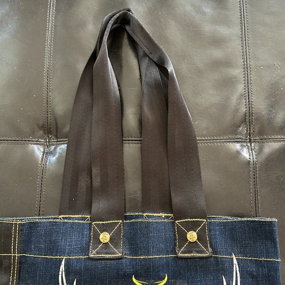 Motor City Denim Company denim tote shoulder bag - Picture 2 of 11